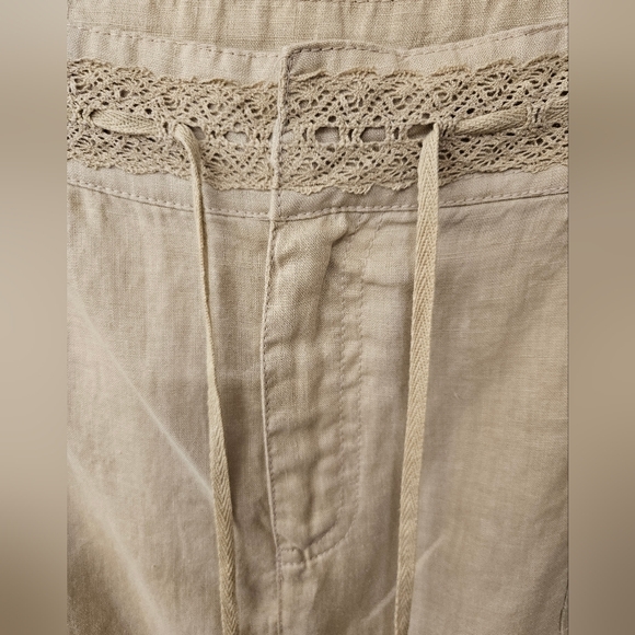 NWT - Linen E•COL•O•GIE Tan Midi Skirt - Size 14 - Picture 2 of 9